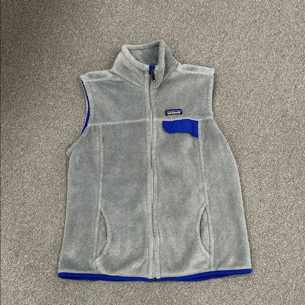 Women Gray Fleece Vest Patagonia